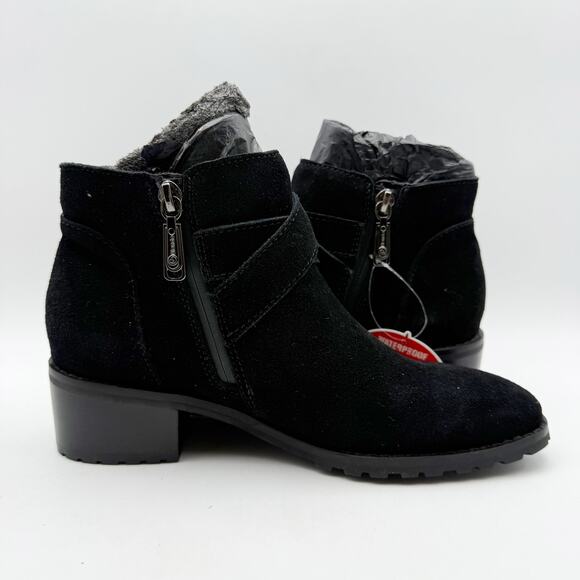 Blondo Womens Sway Ankle Booties US 6.5 M Black Suede Waterproof NWOB - Picture 5 of 13